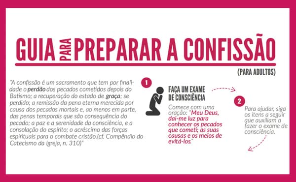 Exame de consciência para a confissão (adultos)